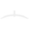 Ekena Millwork Archdale Architectural Grade PVC Gable Bracket, 108"W x 31 1/2"H x 2"D x 6"F, 7/12 Pitch GBP108X32X0206ARC00 - alternate 3